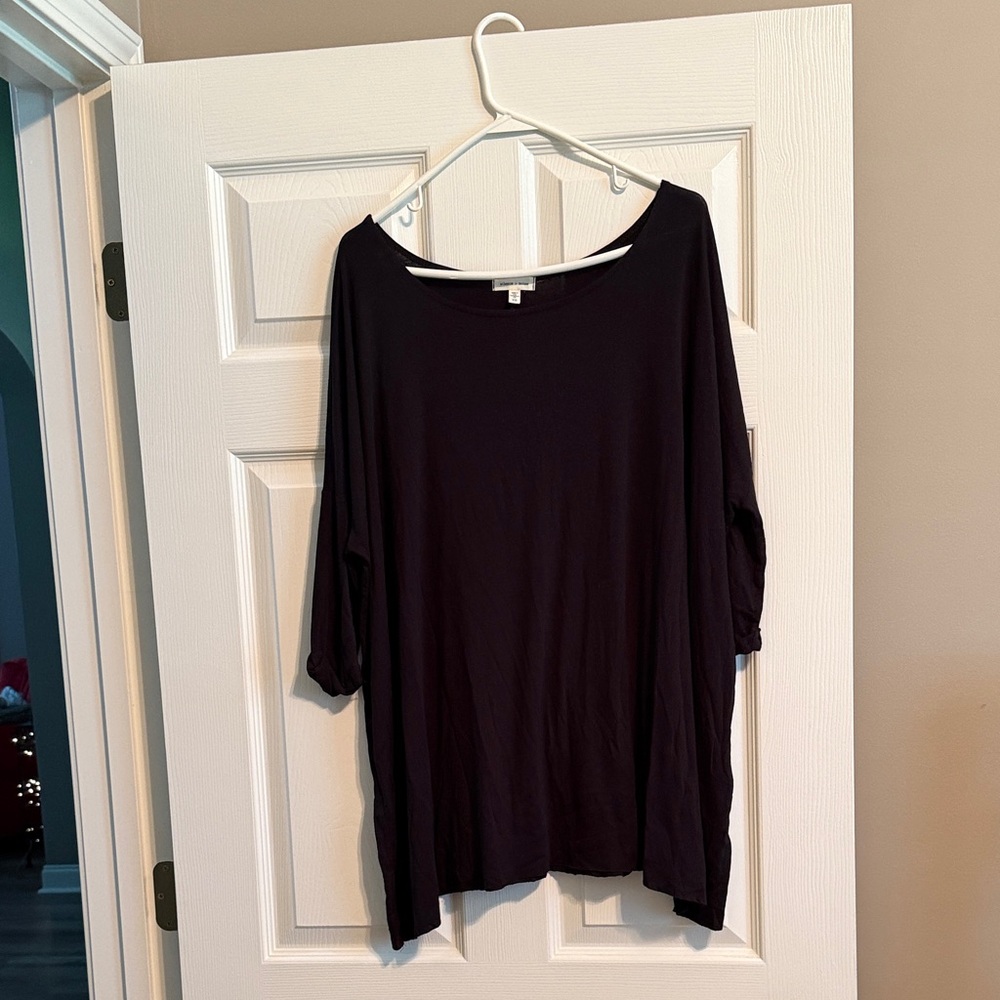Silence + Noise Black Tunic Top